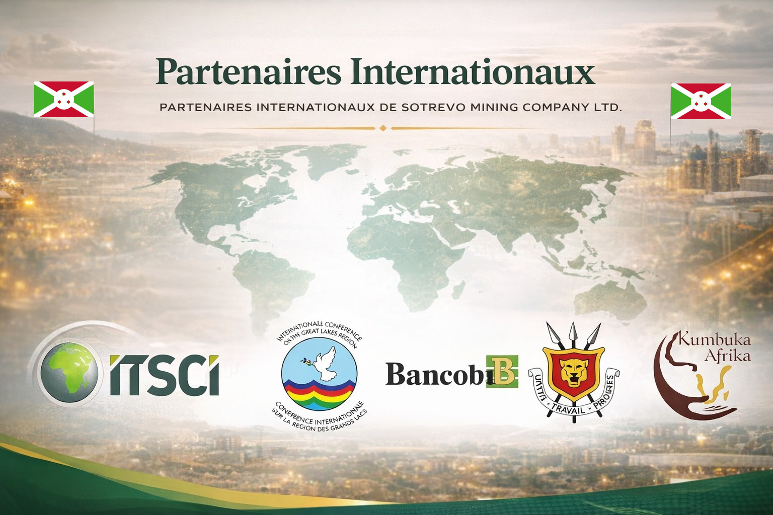 Partenaires internationaux SOTREVO Mining